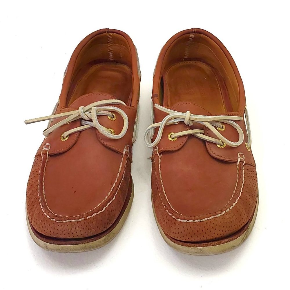 Sperry Top-Sider Gold Cup STS10747 Men's 12M Brown Leather 2 Eye Boat Deck Shoes